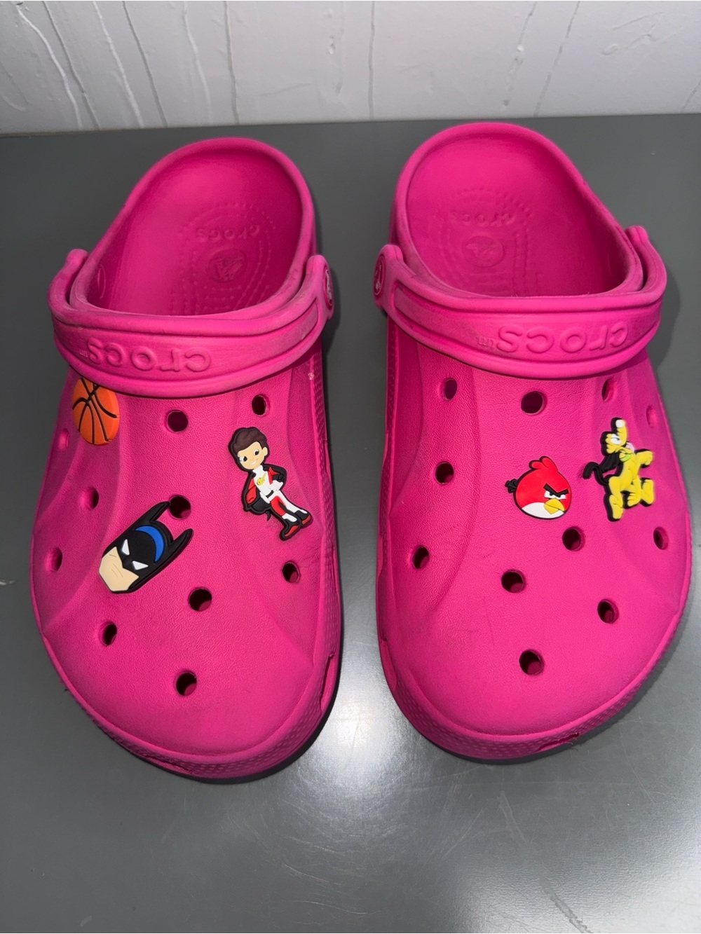 CROCS Pink Classic Clog with Character Charms